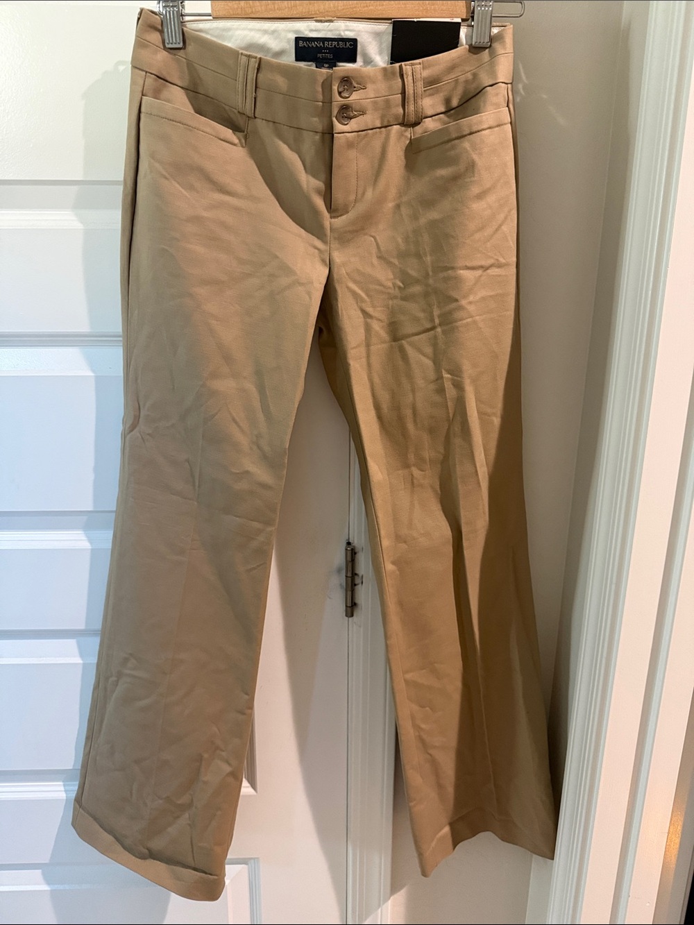 Banana Republic “Jackson” Tan Wide-Leg pants